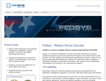 Tablet Screenshot of fedsys.com